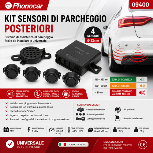 Kit sensori parcheggio - sensori, di