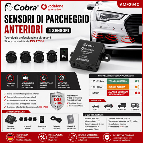 Kit sensori parcheggio - 4, di