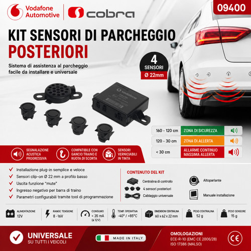 Kit sensori parcheggio - 4, di